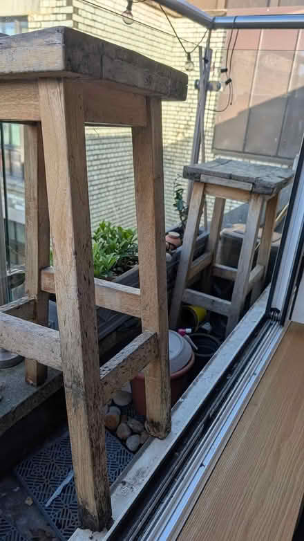 Photo of free Outdoor stools (X2) (Hatton Wall, EC1N) #1