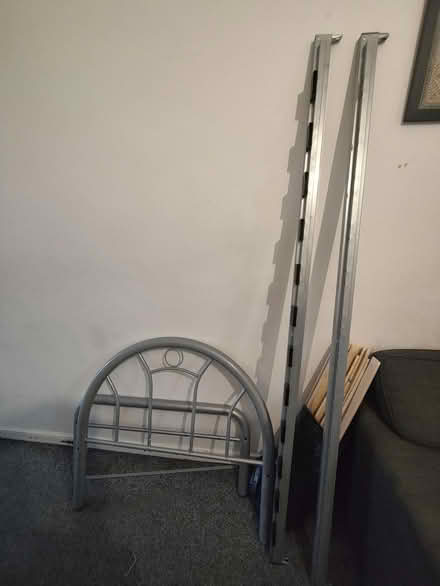 Photo of free Single bed frame - metal (Sparkbrook B11) #1
