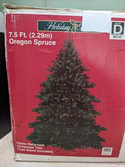 Photo of free 7.5 ft Christmas tree (St. Leonard) #1