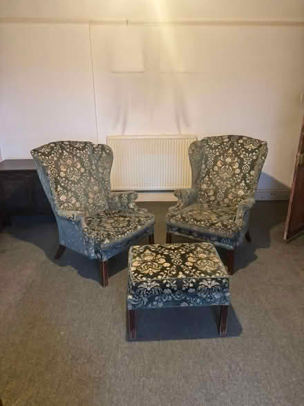 Photo of free 2 fireside chairs and footstool (Guiseley) #1