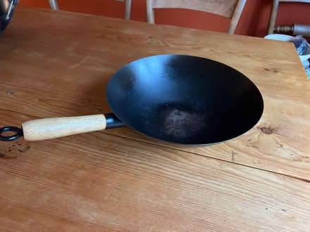 Photo of free Wok, metal wood handle (Hove BN3) #1