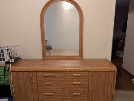 Photo of free Wooden dresser with mirror (La Barranca and Elena) #1