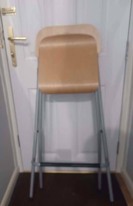 Photo of free Wooden and metal Chair/Stool (Debden IG10) #3