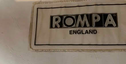 Photo of free Xxxl Rompa faux white leather beanbag (Slyfield GU1) #4