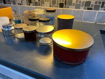 Photo of free Empty candle jars mostly with lids (center moriches NY) #2