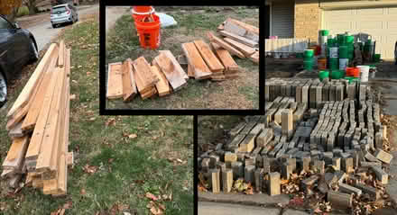 Photo of free wood & landscaping bricks (Between Art Mart & St Matt's) #2