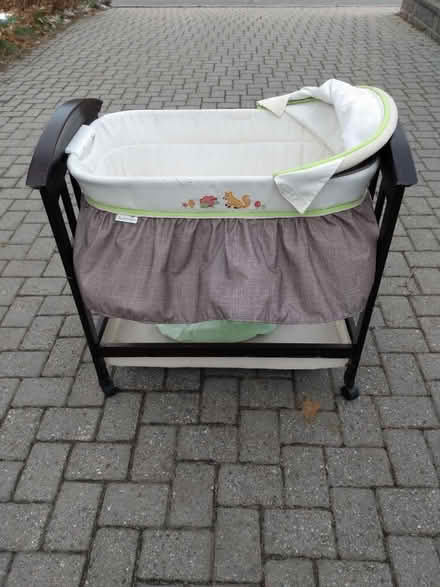Photo of free Baby Bassinet locking caster wheels (Near Baseline Rd. & Clyde Ave.) #2