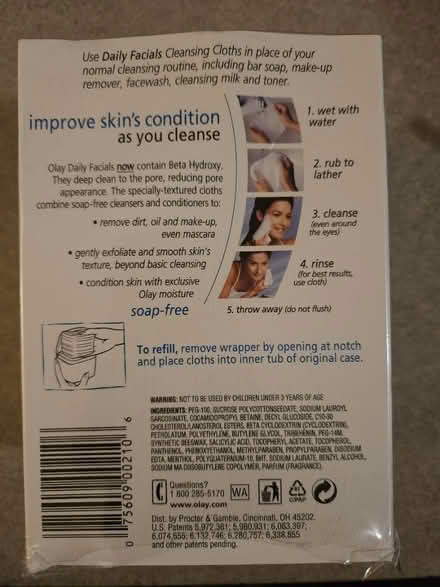 Photo of free Olay Facial Cleansing Cloths (63033, off N. New Florissant) #3
