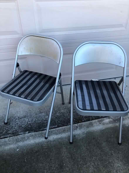 Photo of free Two metal chairs (West San Jose by Lynbrook High) #1