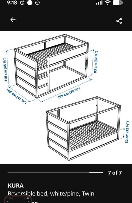 Photo of free Ikea Kura kids bed (Newport KY) #4
