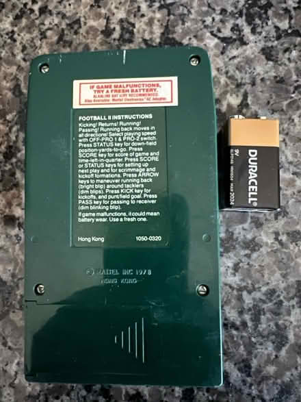 Photo of free Mattel Football 2, 1978 (North End, Louisville) #2