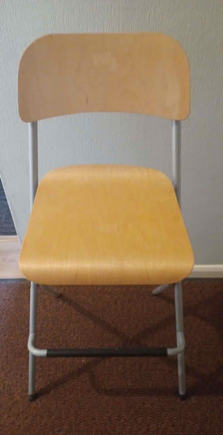 Photo of free Wooden and metal Chair/Stool (Debden IG10) #1