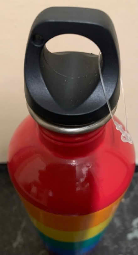 Photo of free Unused rainbow striped water bottle. (Slyfield GU1) #3