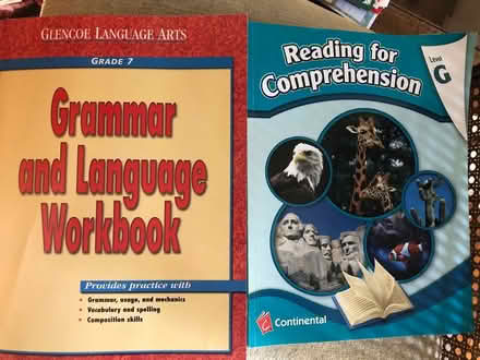 Photo of free Two grade 7 workbooks (West San Jose by Lynbrook High) #1