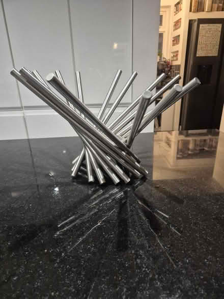 Photo of free Contemporary chrome fruit bowl (Chadwell Heath RM6) #1