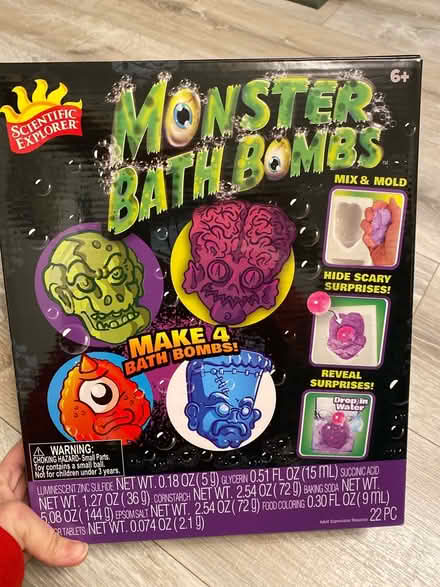 Photo of free Monster Bath Bombs kit (Skokie) #1
