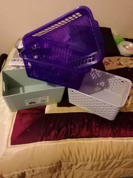 Photo of free 4 assorted storage baskets (Tonbridge TN9) #1
