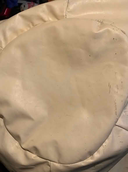 Photo of free Xxxl Rompa faux white leather beanbag (Slyfield GU1) #3
