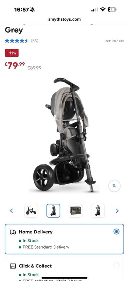 Photo of free Q Trike 3in1 grey (L16 Childwall) #2