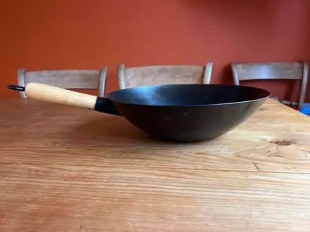Photo of free Wok, metal wood handle (Hove BN3) #2