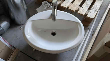 Photo of free Bathroom countertop sink + faucet (Long Island, Manotick) #3