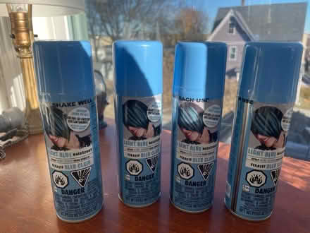 Photo of free 2 cans blue hair spray (Winter Hill) #1