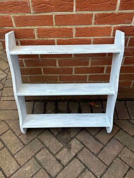 Photo of free Small painted wooden shelving unit (Waterlooville PO7) #2