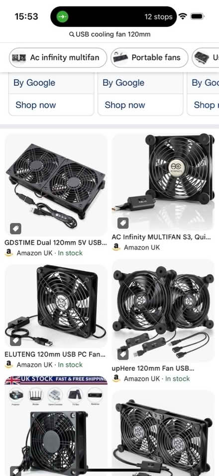 Photo of USB fan / PC cooling fan 120 mm (TW16) #1