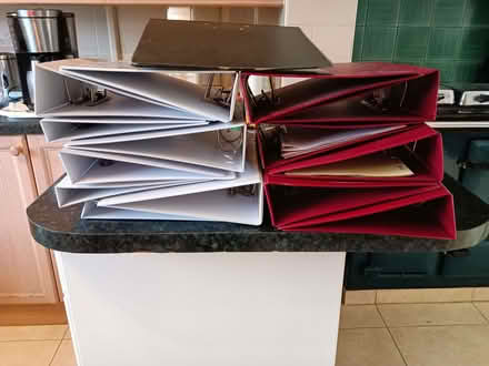 Photo of free A4 ring binder files (Chalvington BN27) #2