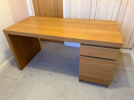 Photo of free IKEA MALM desk in light oak. (Beaconsfield HP9) #1