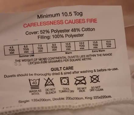 Photo of free king size duvet (Leintwardine SY7) #1