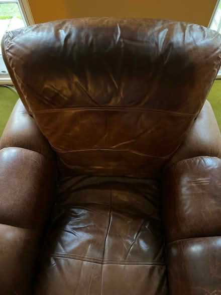 Photo of free Leather arm chair (RH16) #2