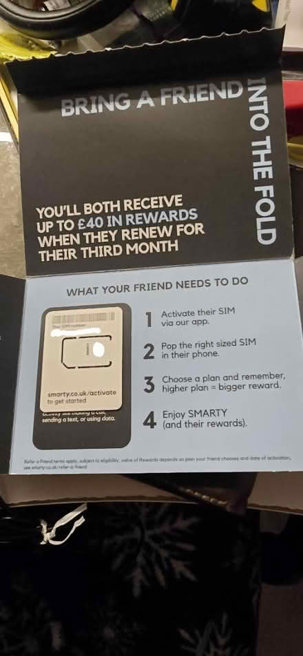 Photo of free SMARTY sim card (Harrogate) #1