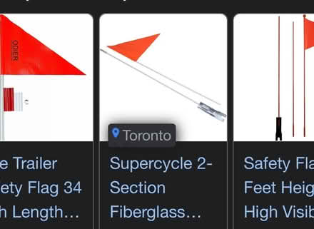 Photo of Flag for bike trailer (St. Clair & Victoria Park) #1