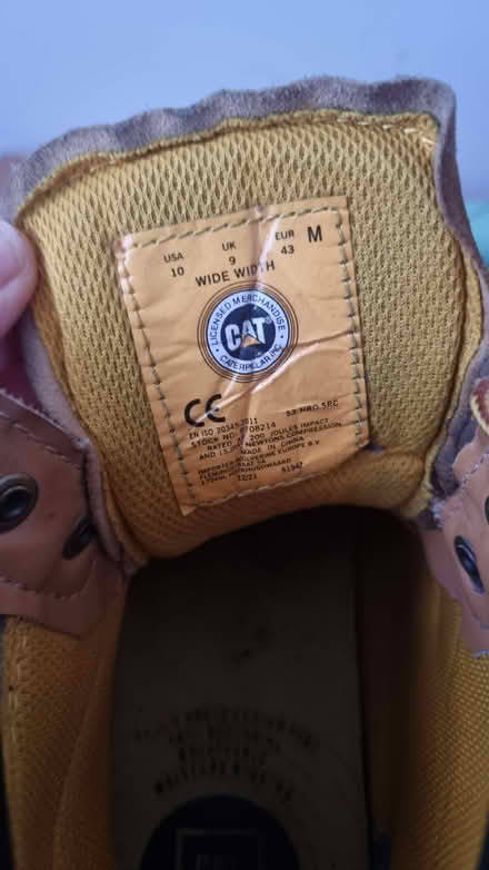 Photo of free Steel toe capped CAT boots (Wilmslow SK9) #2