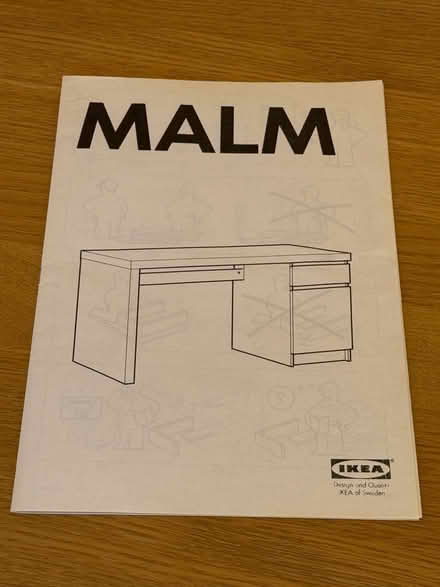 Photo of free IKEA MALM desk in light oak. (Beaconsfield HP9) #4