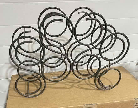 Photo of free Table top wine rack (Textile & Maple) #1