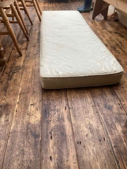 Photo of free Large Cream covered foam cushion (Chiddingfold) #2