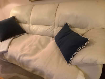 Photo of free Damaged leather couch and love seat (Douglasdale Estates SE) #2