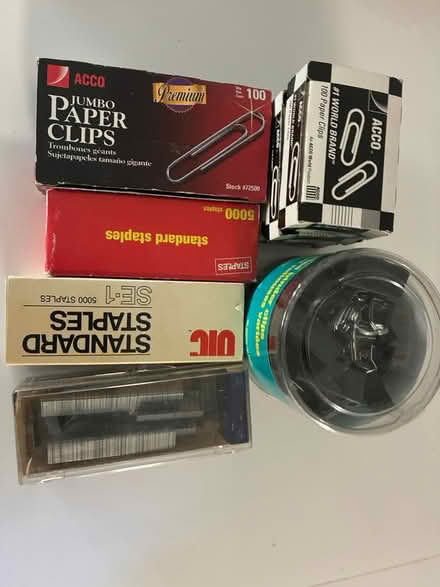 Photo of free Office supplies clips staples (Oakland) #1