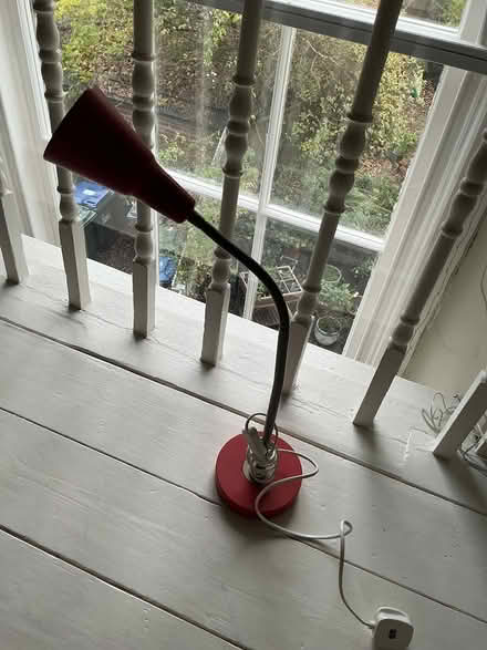 Photo of free Red Ikea desk lamp (Central Ilkley) #1