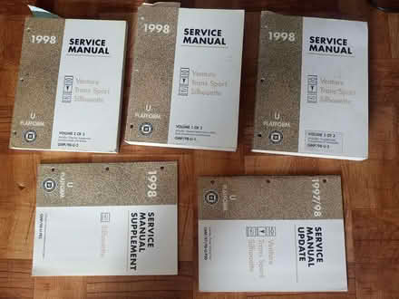 Photo of free 1998 Chevy Venture Service Manual (Ypsilanti) #1