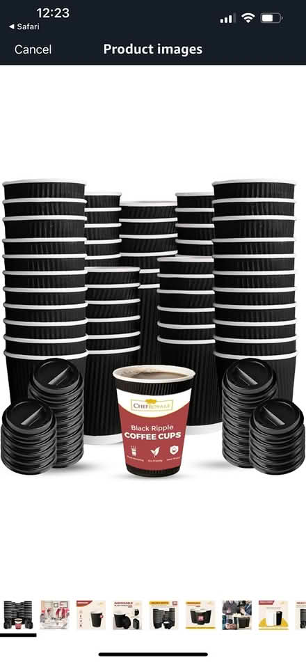 Photo of Disposable coffee cups with lids (Stoke Newington N16) #1