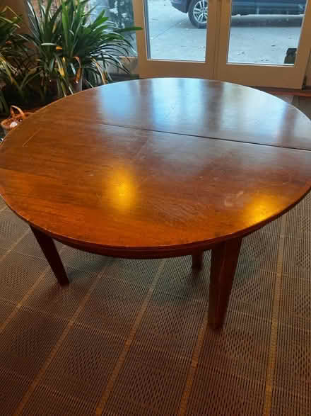 Photo of free Round wooden table (Highland park) #1