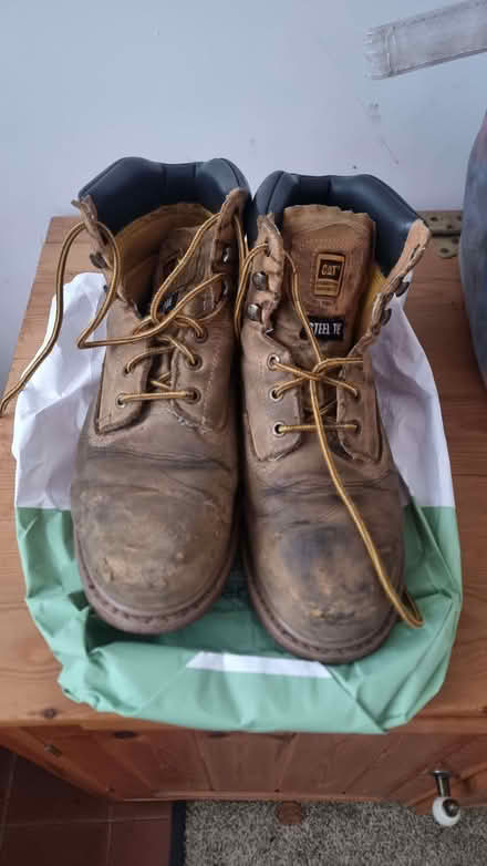 Photo of free Steel toe capped CAT boots (Wilmslow SK9) #1