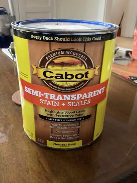 Photo of free Gallon of semi-transparent stain (Minnetonka, MN) #1