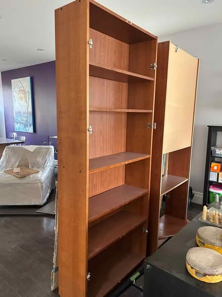 Photo of free Two Bookshelves + glass doors (South Etobicoke) #1