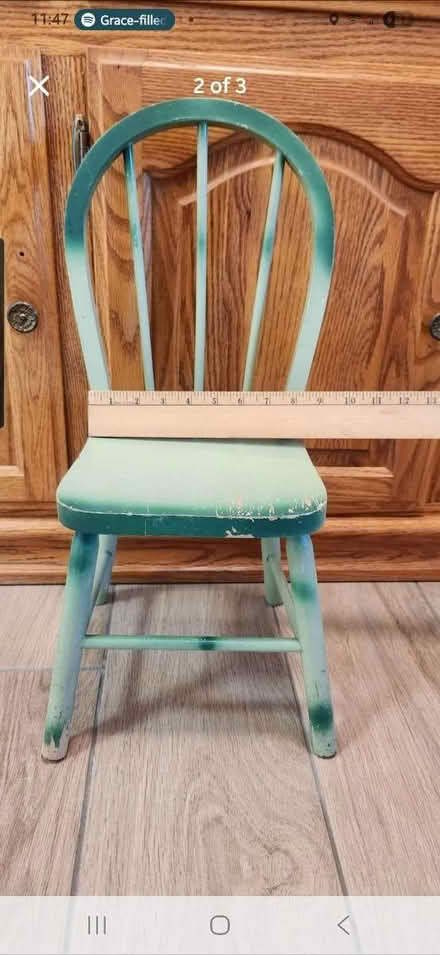 Photo of free Antique/vintage child's chair (Outside Kennett Square) #3