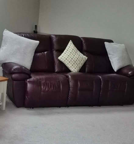Photo of free Leather 2 seater and 3 seater sofa (Penrith CA11) #2