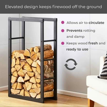 Photo of free Black Firewood / Log Storage Holder (CO7 Wivenhoe) #3